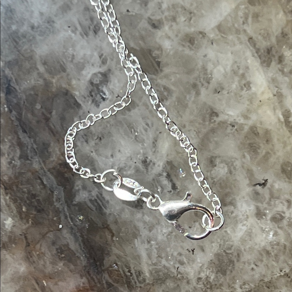925 Silver Black Obsidian Heart Pendant Necklace - Picture 4 of 5
